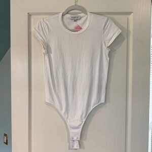 Something Navy Classic White Bodysuit